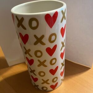 FTD Heart, X’s & O’s Ceramic Vase